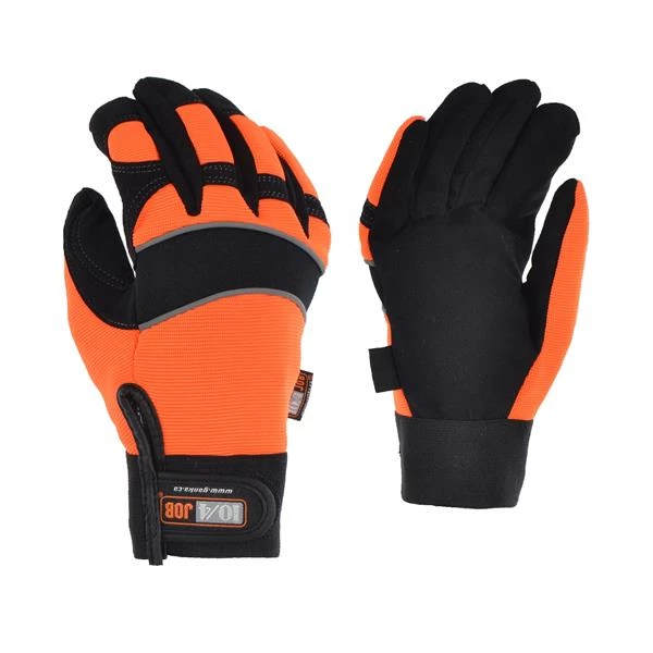 10/4 Job Gloves and mittens 24-806 Fake Leather Gloves