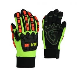 10/4 Job Gloves and mittens 24-808 Synthetic Leather and Spandex Gloves