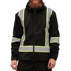 10/4 Job Jackets Men's Reflective Stripe Jacket