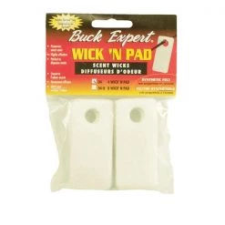 Buck Expert Minerals and attractants Set of 4 Wick'n Pad Scent Wicks